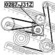 FEBEST 0287J31Z Натяжной ролик поликлиновой ремень