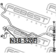FEBEST NSBS20F Опора стабилизатор