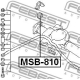 FEBEST MSB810 Опора стабилизатор в Красноярске