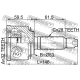 FEBEST 0310057 Шарнирный комплект приводной вал
