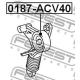 FEBEST 0187ACV40 Натяжной ролик поликлиновой ремень