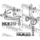 FEBEST HBJB203 ремонтный комплект несущие / направляющие шарниры