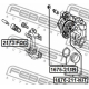 FEBEST 1675211R Ремкомплект тормозной суппорт