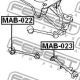 FEBEST MAB023 Подвеска рычаг независимой подвески колеса