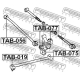 FEBEST TAB077 Втулка рычаг колесной подвески