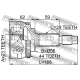 FEBEST 0210072A44 Шарнирный комплект приводной вал