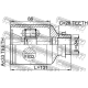 FEBEST 0511M6ATRH Шарнирный комплект приводной вал