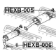 Монтажный комплект система выпуска FEBEST HEXB006 в Ростове-на-Дону