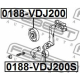 FEBEST 0188VDJ200S Паразитный / ведущий ролик поликлиновой ремень