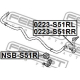 FEBEST NSBS51R Втулка стабилизатор