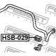 FEBEST HSB029 Опора стабилизатор