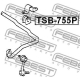 FEBEST TSB755P Опора стабилизатор