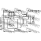 FEBEST 0411CU204WD Шарнирный комплект приводной вал