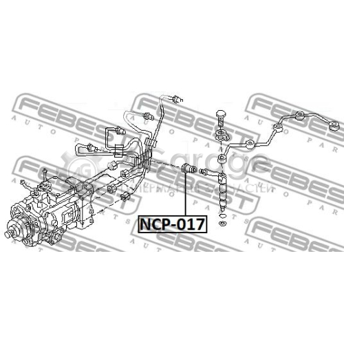 FEBEST NCP017 Прокладка корпус форсунки