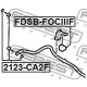 FEBEST FDSBFOCIIIF Опора стабилизатор