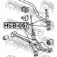 FEBEST HSB057 Подвеска стойка вала