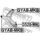 FEBEST GYABMKB Подвеска рычаг независимой подвески колеса