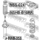 FEBEST NAB353 Втулка амортизатор