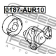 FEBEST 0187AUR10 Натяжной ролик поликлиновой ремень