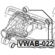 FEBEST VWAB022 Опора дифференциал