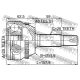 FEBEST 0110ZZE132A48 Шарнирный комплект приводной вал