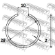 FEBEST CC128X2 Монтажный комплект сильфон приводного вала