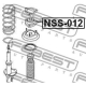 FEBEST NSS012 Подвеска амортизатор