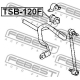 FEBEST TSB120F Опора стабилизатор