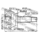 FEBEST 1210011A47 Шарнирный комплект приводной вал