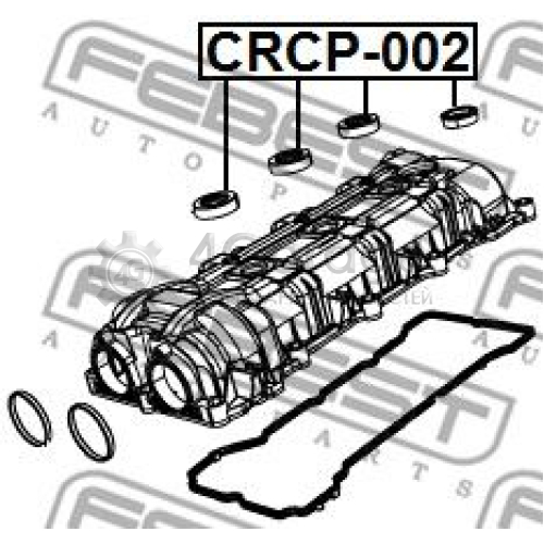 FEBEST CRCP002 Уплотнительное кольцо шахта свечи