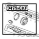 FEBEST 0475CKF Ремкомплект тормозной суппорт