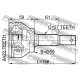 FEBEST 0210FX35 Шарнирный комплект приводной вал