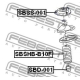 FEBEST SBSS001 Подвеска амортизатор