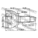 FEBEST 0810B13MT Шарнирный комплект приводной вал