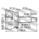 FEBEST 1210SFCLA52 Шарнирный комплект приводной вал