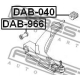 FEBEST DAB040 Подвеска рычаг независимой подвески колеса