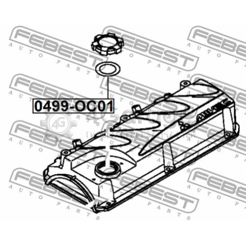 FEBEST 0499OC01 Прокладка маслоналивная горловина