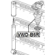 FEBEST VWDB6R Буфер амортизация