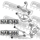 FEBEST NAB343 Подвеска рычаг независимой подвески колеса