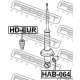 FEBEST HAB064 Втулка амортизатор