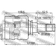 FEBEST 0111NZE140 Шарнирный комплект приводной вал