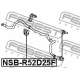 FEBEST NSBR52D25F Втулка стабилизатор