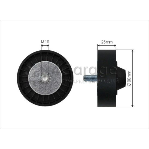 CAFFARO 48326 Паразитный / ведущий ролик поликлиновой ремень