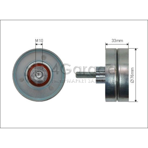 CAFFARO 500286 Паразитный / ведущий ролик поликлиновой ремень