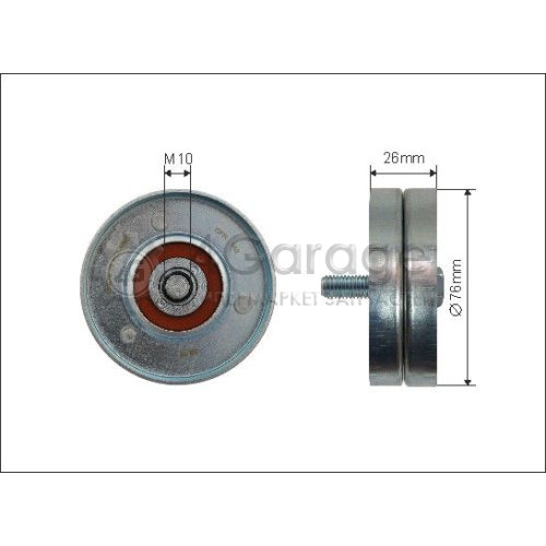 CAFFARO 16536 Паразитный / ведущий ролик поликлиновой ремень