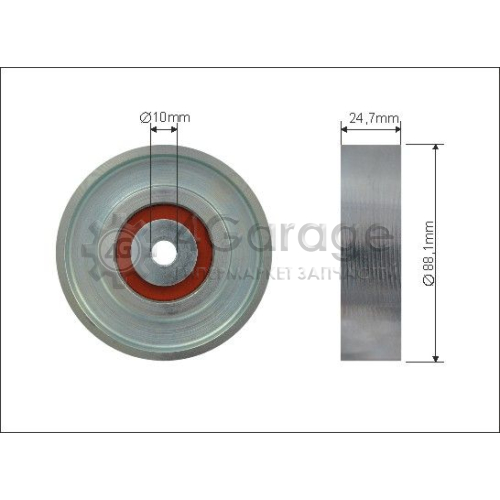 CAFFARO 500206 Паразитный / ведущий ролик поликлиновой ремень