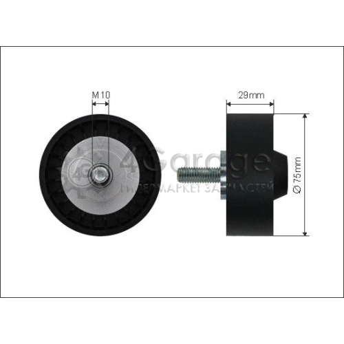 CAFFARO 19899 Паразитный / ведущий ролик поликлиновой ремень