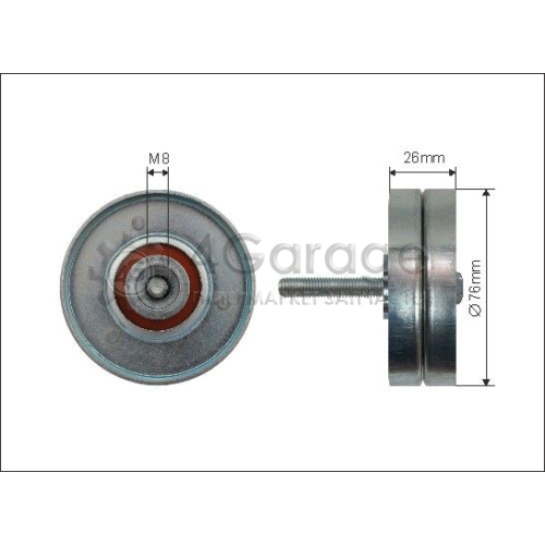 CAFFARO 500293 Паразитный / ведущий ролик поликлиновой ремень