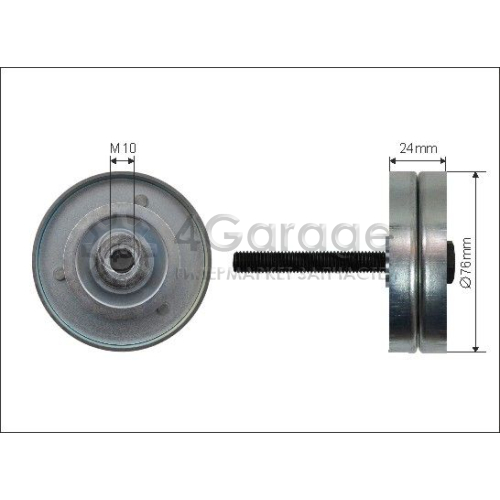 CAFFARO 25253 Паразитный / ведущий ролик поликлиновой ремень