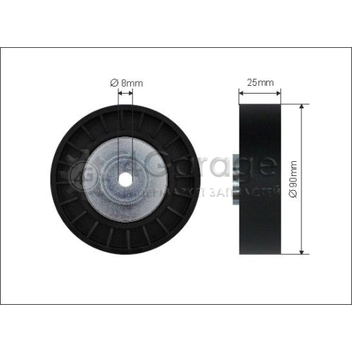 CAFFARO 500463 Паразитный / ведущий ролик поликлиновой ремень